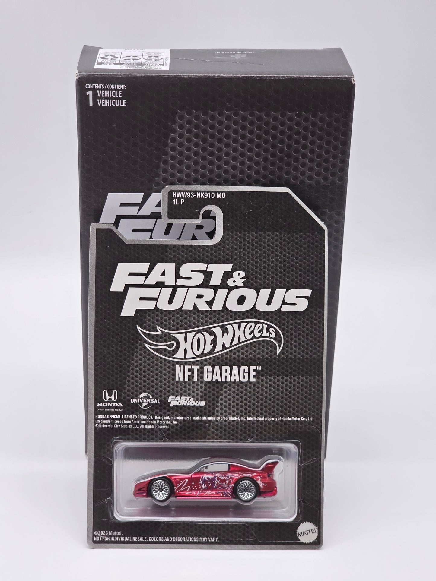 Hot Wheels NFT Garage Fast And Furious Honda S2000